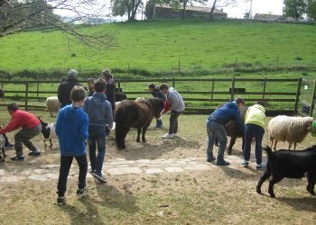 Casa Grande de Xanceda e AGACA mostran o cooperativismo a escolares de Guitiriz