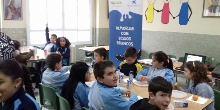 AGACA e Obra Social “la Caixa” levan almorzos sans a estudantes de Ourense