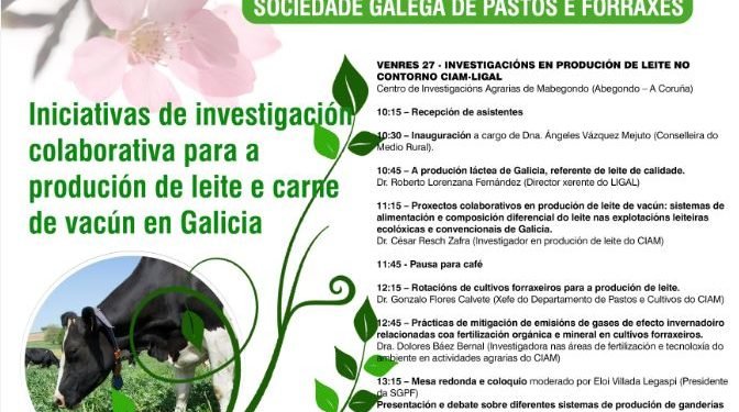 IV Reunión de Primavera da Sociedade Galega de Pastos e Forraxes, o 27 e 28 de abril