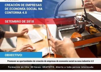 El Módulo de Creación de Empresas de Economía Social en el entorno 4.0 comienza en septiembre