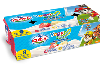 Clesa lanza os seus novos iogures Crecimiento co sabor ¡Guau!  da Patrulla Canina