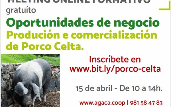 ‘- Meeting formativo online: “Oportunidades de negocio. Porco celta”