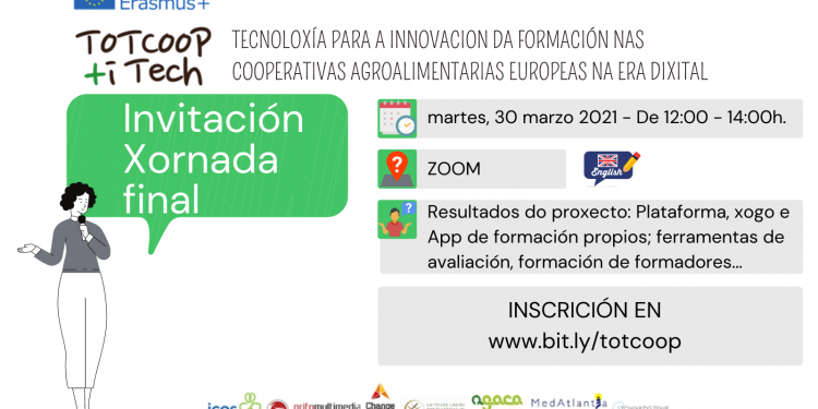 Invitámoste á Xorrnada Final de ToTCOOP+iTECH, o 30 de marzo, online