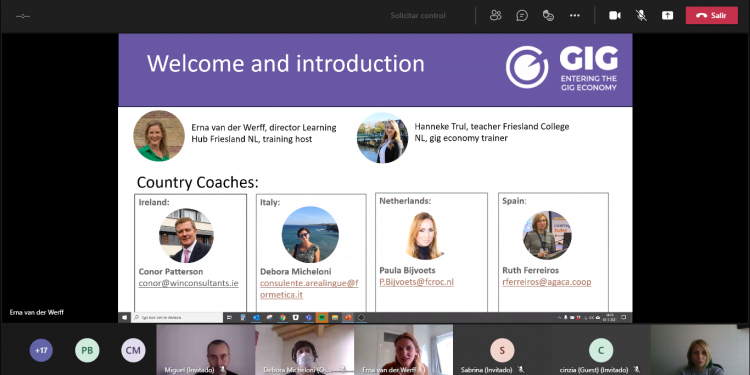 AGACA participó en la semana de formación del proyecto GIG ECONOMY sobre márketing y finanzas en trabajo temporal