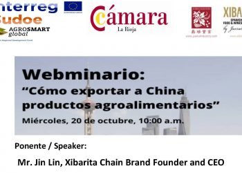 El 20 de octubre únete al webinario «Cómo exportar a China productos agroalimentarios» de AGROSMARTglobal