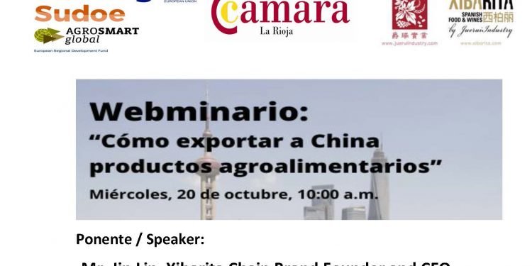 O 20 de outubreo únete ao webinario «Como exportar a China produtos agroalimentarios» de AGROSMARTglobal
