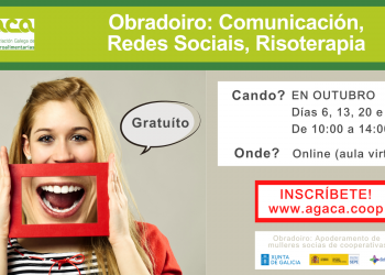 Inscrición aberta: Comunicación, redes sociais e risoterapia gratis nun obradoiro online dirixido a mulleres