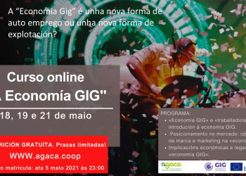 — INSCRIPCIÓN: Curso sobre GIG-ECONOMY (18,19 y 21  de mayo) ¿Nueva forma de auto-empleo o de explotación?