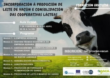 Nuevo curso de Incorporación a la Producción de leche de vacuno y consolidación de las cooperativas lácteas
