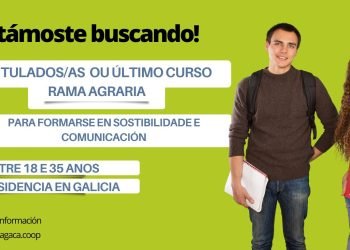 Búscanse 5 titulados ou estudantes de último ano da rama agraria para formarse, sen custo, sobre sostibilidade e comunicación no marco dun programa europeo