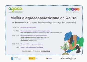 O 24 de marzo será a xornada Muller e agrocooperativismo en Galicia