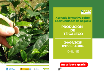 O 24 de abril AGACA imparte formación sobre produción do té galego