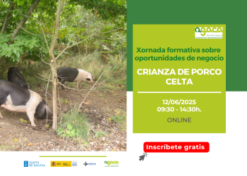 Abre inscripción la Jornada Formativa sobre Oportunidades de Negocio ‘Crianza de Porco Celta’
