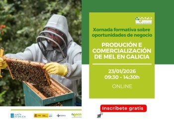 El 23 de enero tendrá lugar una nueva jornada sobre oportunidades en la producción y comercialización de miel en Galicia