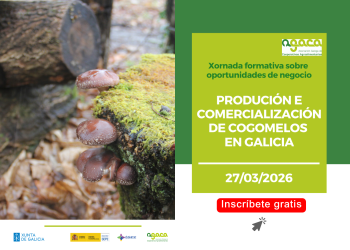 Abre la inscripción a una jornada formativa sobre producción y comercialización de setas