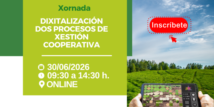 Abre la inscripción a la jornada «Digitalización de los procesos de gestión cooperativa» del 30 de junio
