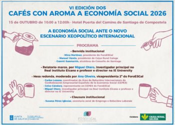 A sexta edición dos «Cafés con aroma a Economía Social» do ForoESGal abordará a situación do sector ante o novo escenario xeopolítico internacional